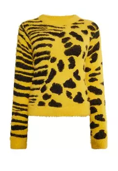 Тонкий вязаный свитер myMo ROCKS Sweater, цвет dark yellow