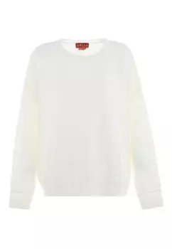 Тонкий вязаный свитер NALLY Sweater, белый