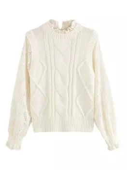 Тонкий вязаный свитер Next Sweater, белый