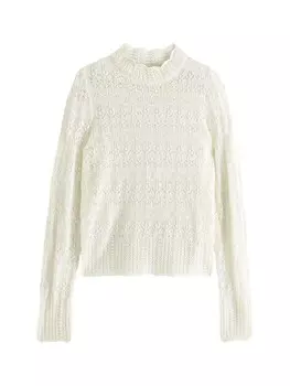 Тонкий вязаный свитер Next Sweater, белый