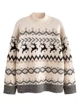 Тонкий вязаный свитер Next Sweater, белый