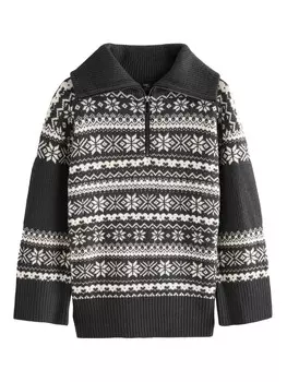 Тонкий вязаный свитер Next Sweater, черный