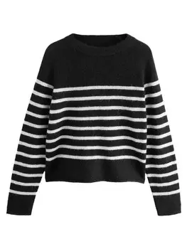 Тонкий вязаный свитер Next Sweater, черный