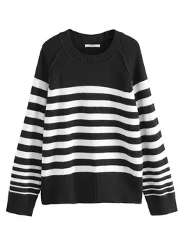 Тонкий вязаный свитер Next Sweater, черный