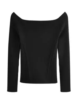 Тонкий вязаный свитер Next Sweater, черный