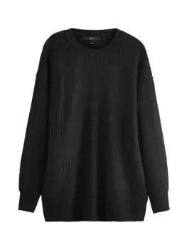 Тонкий вязаный свитер Next Sweater, черный