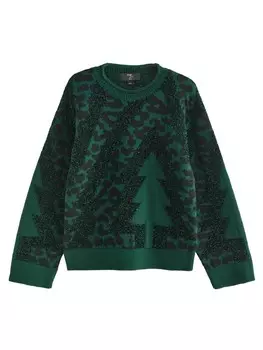 Тонкий вязаный свитер Next Sweater, цвет green/dark green