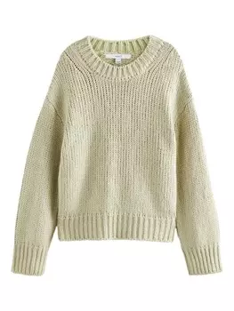Тонкий вязаный свитер Next Sweater, пастельный зеленый