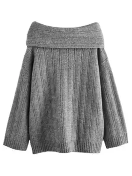 Тонкий вязаный свитер Next Sweater, пятнистый серый