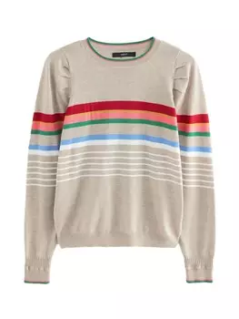 Тонкий вязаный свитер Next Sweater, серо-бежевый