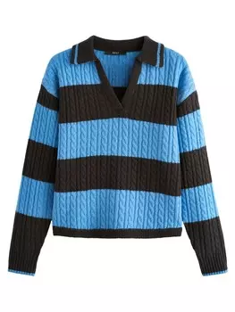 Тонкий вязаный свитер Next Sweater, синий