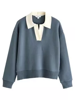 Тонкий вязаный свитер Next Sweater, синий