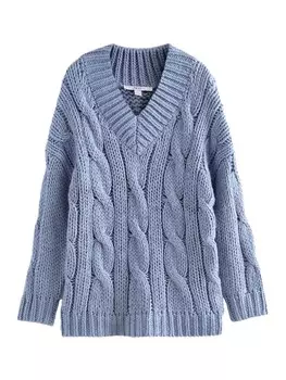 Тонкий вязаный свитер Next Sweater, светло-синий