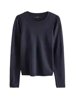 Тонкий вязаный свитер Next Sweater, темно-синий