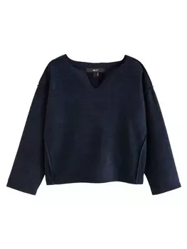Тонкий вязаный свитер Next Sweater, темно-синий