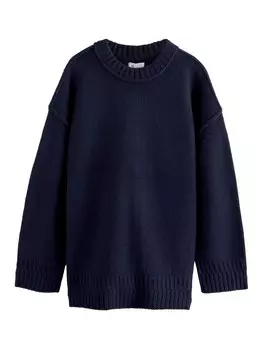 Тонкий вязаный свитер Next Sweater, темно-синий