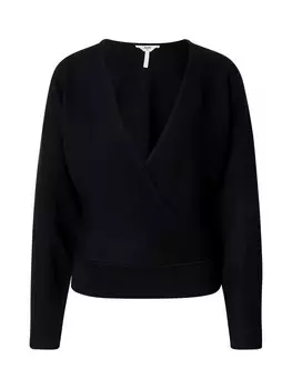 Тонкий вязаный свитер OBJECT Sweater OBJRADJA, черный
