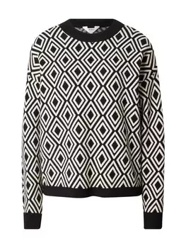 Тонкий вязаный свитер OBJECT Sweater OBJRay, черный