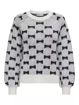Тонкий вязаный свитер ONLY Sweater, белый