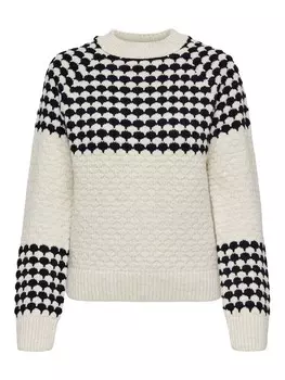 Тонкий вязаный свитер ONLY Sweater Canada, серо-бежевый