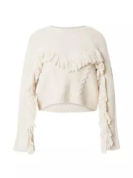 Тонкий вязаный свитер ONLY Sweater MARGINA, кремовый