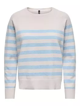 Тонкий вязаный свитер ONLY Sweater ONLAma, светло-серый