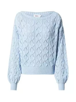 Тонкий вязаный свитер ONLY Sweater ONLBrynn, светло-синий