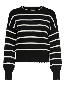 Тонкий вязаный свитер ONLY Sweater ONLibi, черный
