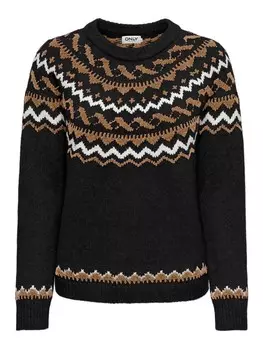 Тонкий вязаный свитер ONLY Sweater ONLISLE, черный