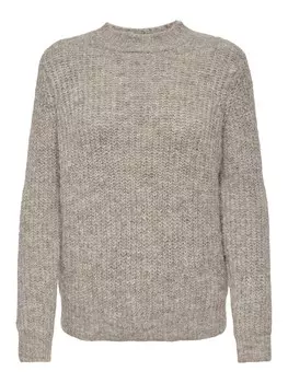 Тонкий вязаный свитер ONLY Sweater ONLMaggie, цвет mottled brown