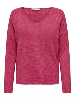 Тонкий вязаный свитер ONLY Sweater ONLRICA, цвет magenta