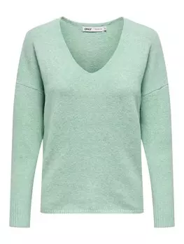 Тонкий вязаный свитер ONLY Sweater ONLRica, светло-зеленый