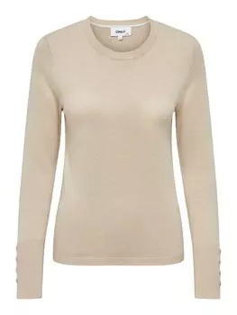 Тонкий вязаный свитер ONLY Sweater, песочный