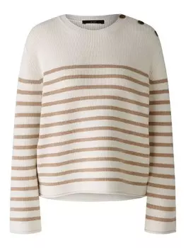 Тонкий вязаный свитер OUI Sweater, белый