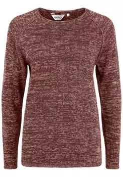 Тонкий вязаный свитер Oxmo Sweater Daniela, коричневый