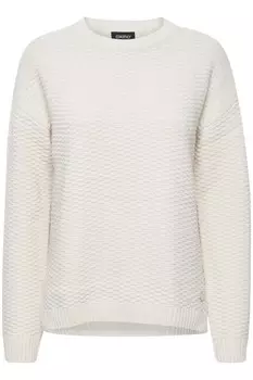 Тонкий вязаный свитер Oxmo Sweater Milla, бежевый