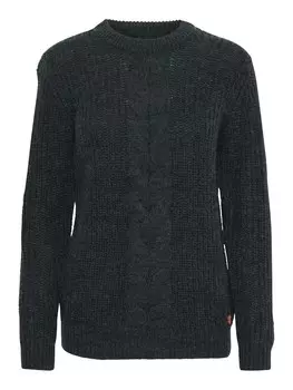 Тонкий вязаный свитер Oxmo Sweater Natasja, синий