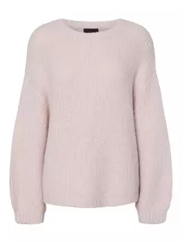Тонкий вязаный свитер PIECES Sweater OLLI, розовый
