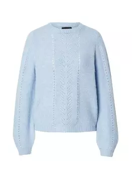 Тонкий вязаный свитер PIECES Sweater PCKATE, светло-синий