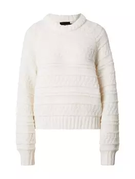 Тонкий вязаный свитер PIECES Sweater PCNEO, кремовый