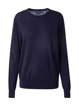 Тонкий вязаный свитер Polo Ralph Lauren Sweater, морской синий