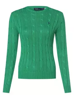 Тонкий вязаный свитер Polo Ralph Lauren Sweater JULIANNA, зеленый