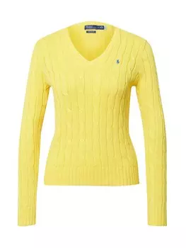 Тонкий вязаный свитер Polo Ralph Lauren Sweater KIMBERLY, желтый