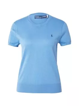 Тонкий вязаный свитер Polo Ralph Lauren Sweater, светло-синий