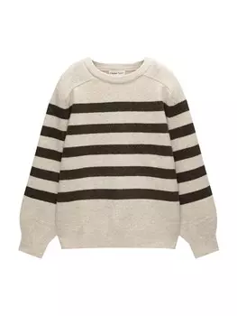 Тонкий вязаный свитер Pull&Bear Sweater, бежевый