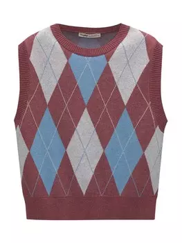 Тонкий вязаный свитер Pull&Bear Sweater, красный