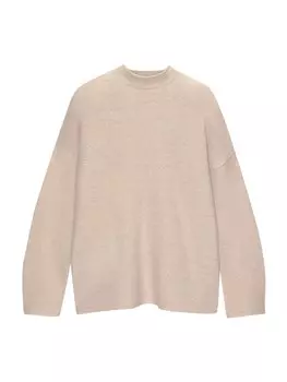 Тонкий вязаный свитер Pull&Bear Sweater, серо-бежевый