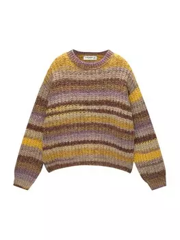 Тонкий вязаный свитер Pull&Bear Sweater, желтый