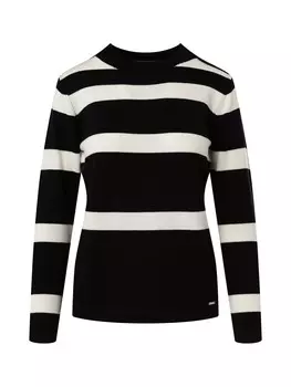 Тонкий вязаный свитер Quiosque Sweater 6TP007, пятнистый черный