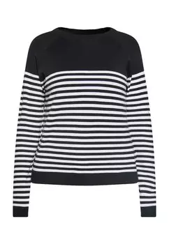 Тонкий вязаный свитер RISA Sweater, черный